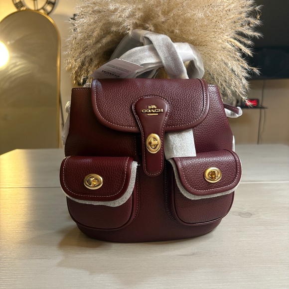 Coach NWT Hadley leather Mini Backpack - Picture 1 of 8